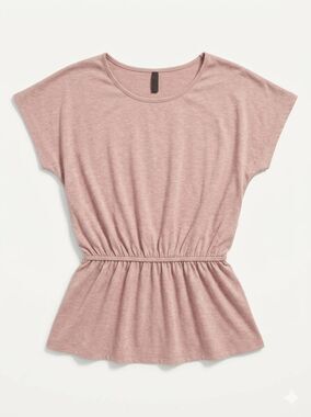 🐞Isabella Rodriguez Blush Pink Peplum Top Medium